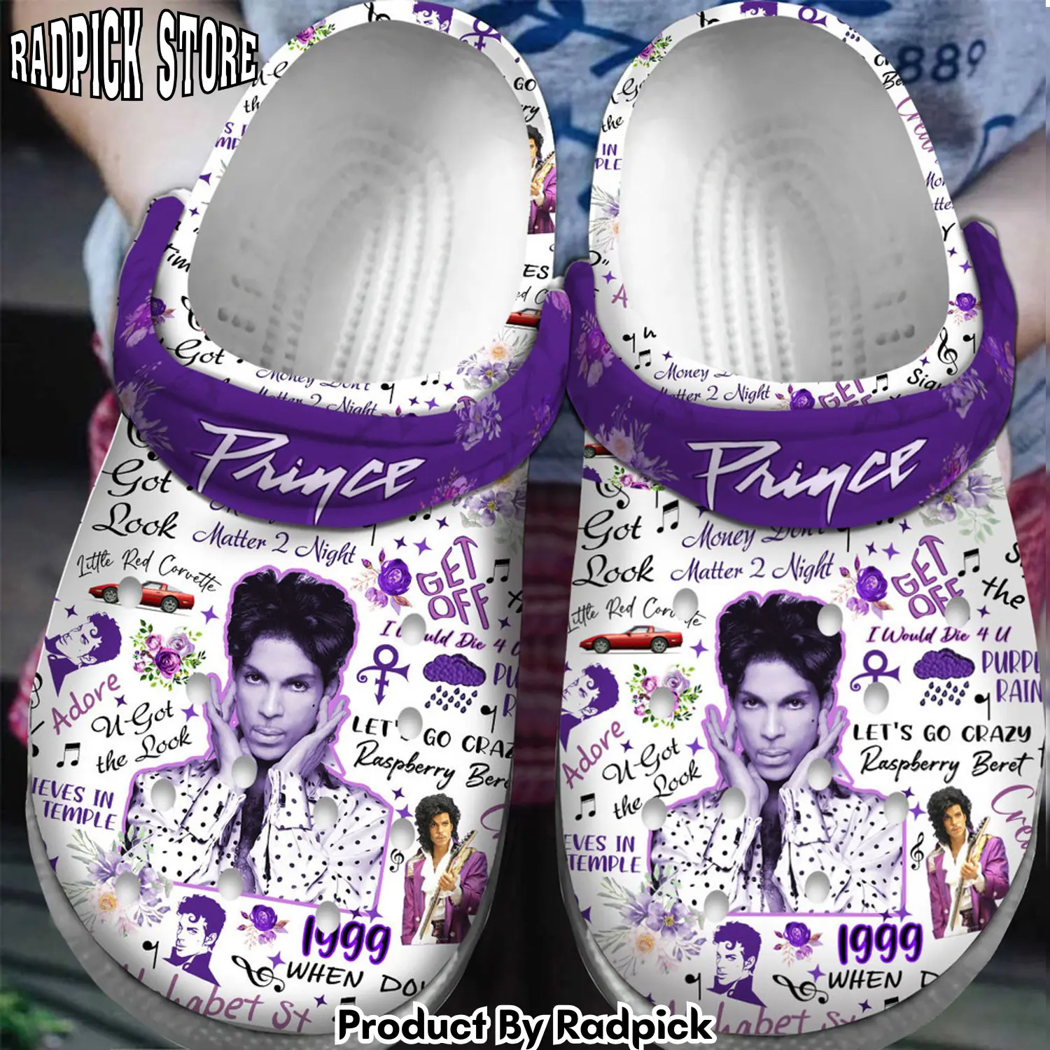 Radpick premium prince music clogs shoes for men women rp6522151